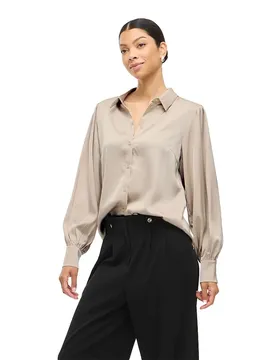 Camicia A Maniche Lunghe Enna Ravenna Cement 36