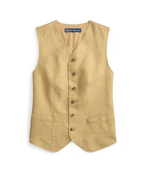 POLO Leinengilet camel 36 damen