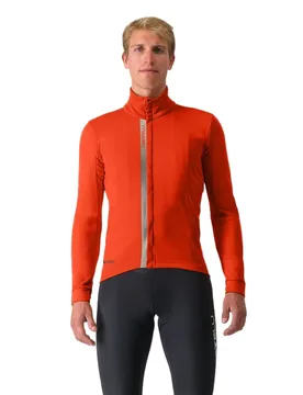 Giacca Entrata Gore-tex Infinium™ Windstopper® Red Fire - Castelli - FashionsVida