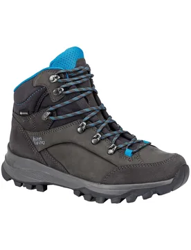 Chaussures de trekking GORE-TEX - Banks Lady GTX Asphalt/Ocean en Cuir - Taille 40 - Gris - Hanwag - FashionsVida