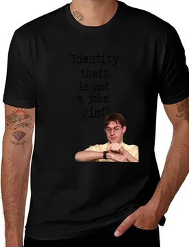 The Office Identity theft is not a joke, Jim! T-Shirt Soft Touch Basic Cotton T-Shirt - Aliexpress - FashionsVida