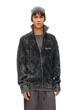 Sweat-shirt Zippé B1m18021 Washed Black XS
