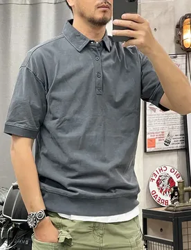 American Retro Solid Color Summer Short-sleeved Polo Shirt Lapel T-shirt Men Pure Cotton Half-sleeved Top - Aliexpress - FashionsVida