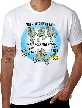 Fish heads, Roly poly fish heads, Eat them up Yum T-Shirt men t shirt cotton 100% cotton t shirt man T-Shirt - Aliexpress - FashionsVida