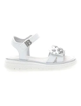 Sandali bianchi con fiori applicati e glitter 96109489 29 - Laura Biagiotti - FashionsVida