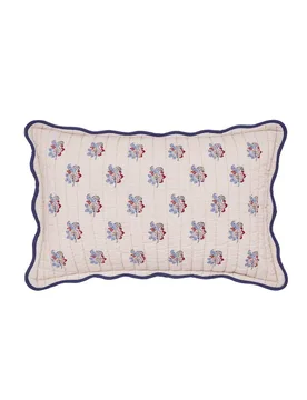 Floral Festival Quilted Cushion Cream Mix - Joules - FashionsVida