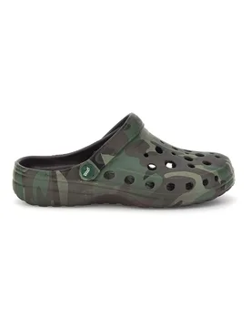 Ciabatte clog verdi camouflage 1 46 - WOZ - FashionsVida