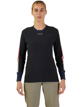 Racing Maglietta A Maniche Lunghe Defend Thermal Lunar Black