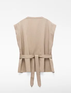 Top de mujer con lazo trasero - Adolfo Dominguez - FashionsVida