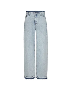 Hugo Jeans Wide Leg Leni_7_B azul claro 30/L34 - Hugo Boss - FashionsVida