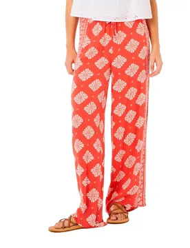 Pantalon Ventura Wide Leg Red L