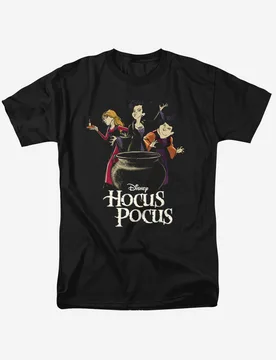 Women's Hocus Pocus Pot T-Shirt in Black Size: 2XL - Black - Size: 2XL - Disney - FashionsVida