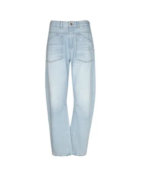 Jeans Balloon Fit 7/8 SELENA azul claro XS/L30 - Cup Of Joe - FashionsVida
