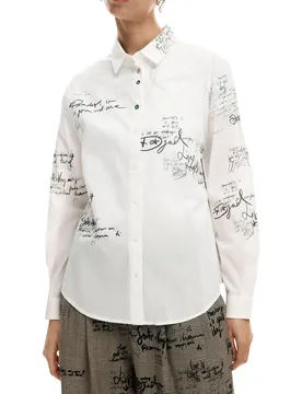 Desigual Damen Hemd Weiß 506323