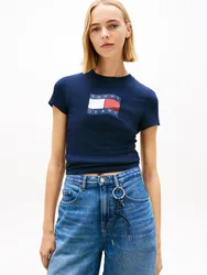 TJW SLIM WAVY FLAG TEE EXT female
