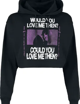 Kapuzenpullover - Could You Cropped - S bis XL - für Damen - Größe M - schwarz - EMP exklusives Merchandise! - Frauen - female - President - FashionsVida