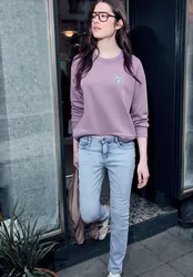 Street One Slim Leg Jeans female Blau
