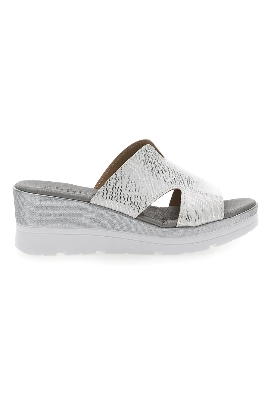 Ciabatte Bianche Con Platform 11071242 40 - PLOCADI - FashionsVida