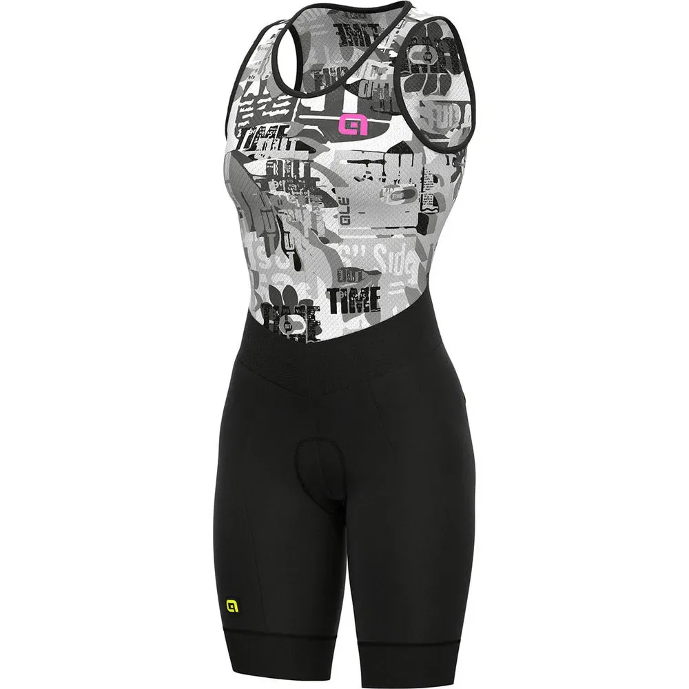 Tuta Da Gara Senza Maniche Velocity Integrato Black / Grey - Ale - FashionsVida