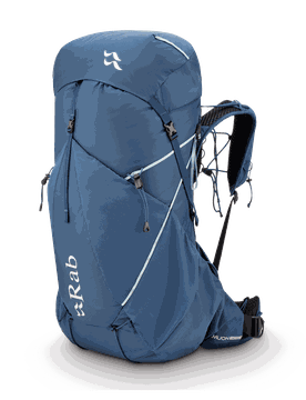 Muon 50L Wanderrucksack Damen Tempest Blue