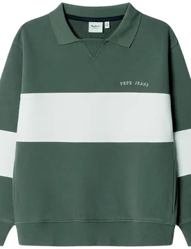 Felpa Peter Pine Green 8 Anni - Pepe jeans - FashionsVida