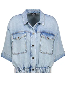 Jeansbluse hellblau 36 damen - monari - FashionsVida