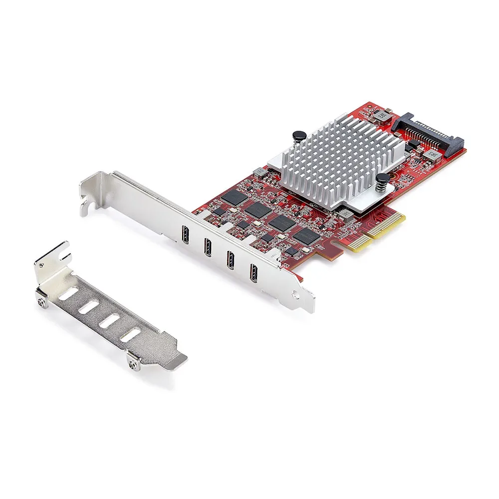 Carte D´extension Pci-e Usb-c 4-port Red / Silver One Size unisex - StarTech - FashionsVida