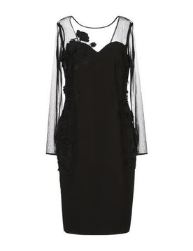 Midi-Kleid Damen Schwarz S Damen