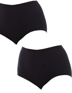 Womens Pack-2 Organic Bio Maxi Panty - Black - Size Large - Playtex - FashionsVida
