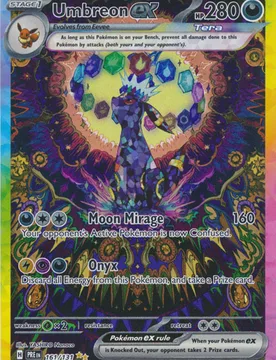 Pokemon SV Prismatic Evolutions 161/131 Umbreon ex (Alternative Art, Full Art) - Pokémon - FashionsVida