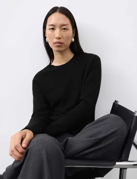 Pure Cashmere Crew Neck Jumper Black female - Autograph - FashionsVida