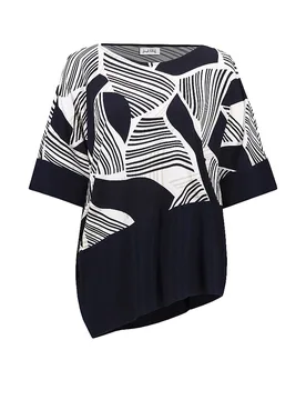 T-Shirt dunkelblau 44 damen - Joseph Ribkoff - FashionsVida