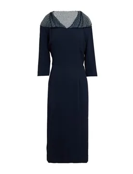 Vestido midi Mujer Azul marino 44 Mujer - Clips - FashionsVida