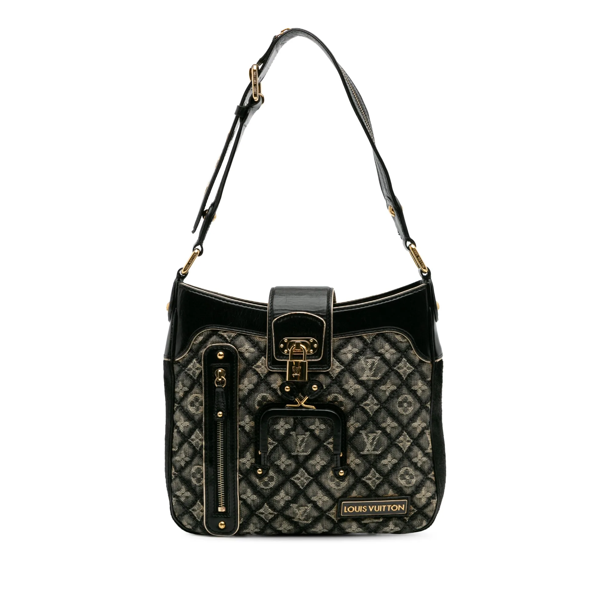 Quilted Monogram Denim Musette - Louis Vuitton - FashionsVida