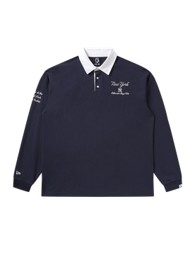 Nyy L/S Rugby Shirt - Navy