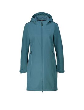 Manteau softshell d'hiver Touloluse à capuche pétrole 34
