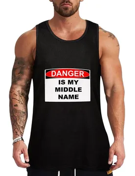 Danger is my middle name Tank Top Durable Tank Top Wrinkle Resistant Casual Sleeveless - Aliexpress - FashionsVida