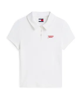 Tommy Jeans Poloshirt blanc S - Tommy Jeans - FashionsVida