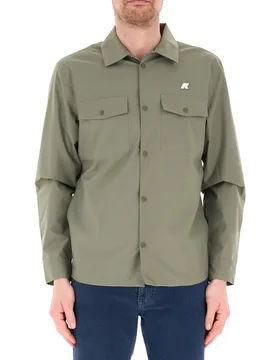 Giacca overshirt VERDE OLIVA L - K-way - FashionsVida