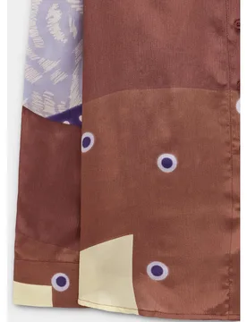 Camisa de mujer 100% viscosa de manga larga con microestampado - Parfois - FashionsVida