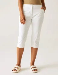 Bayletta Cotton Rich Casual Capri Shorts White female