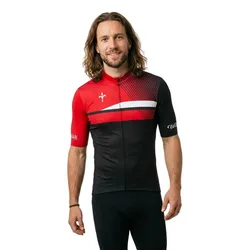 Maglia A Maniche Corte Rigo Black / Red