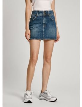 Para mujer. PL901147HW7 Falda Mini (XL), Casual, Algodón, Denim