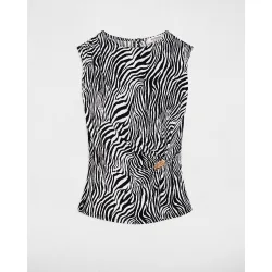 Camiseta de mujer ajustada sin mangas
