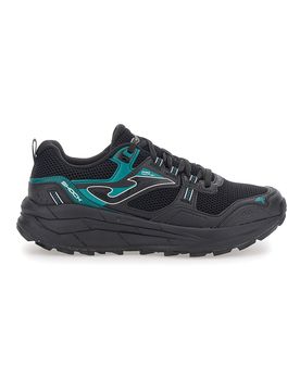 Scarpe trail da uomo nere e turchesi con suola tassellata TKSHOS2691 42