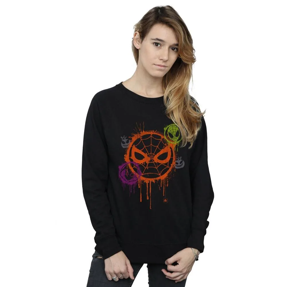 Halloween Spiderman Icon Sweatshirt - Black - Size: S - Marvel - FashionsVida