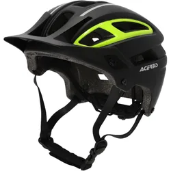 Casco Bici MTB DOUBLEP Nero Giallo Fluo taglia L/XL