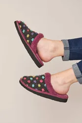 Women's 'Malia 2' Mule Slippers in Dark Grey Size: 8 - Dark Grey - Size: 8