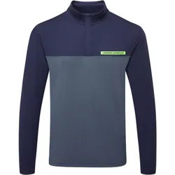 Layer T2G 1/4 Zip, dunkelgrau/navy l