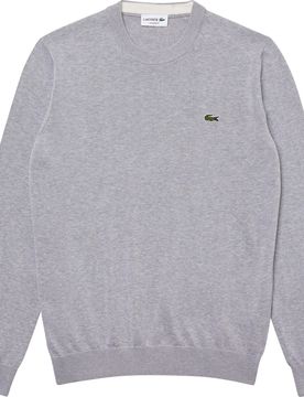Pullover Crew Neck Cotton, grau l